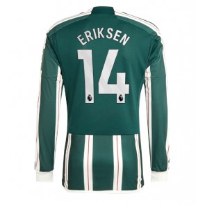 Manchester United Christian Eriksen #14 Udebanetrøje 2023-24 Lange ærmer